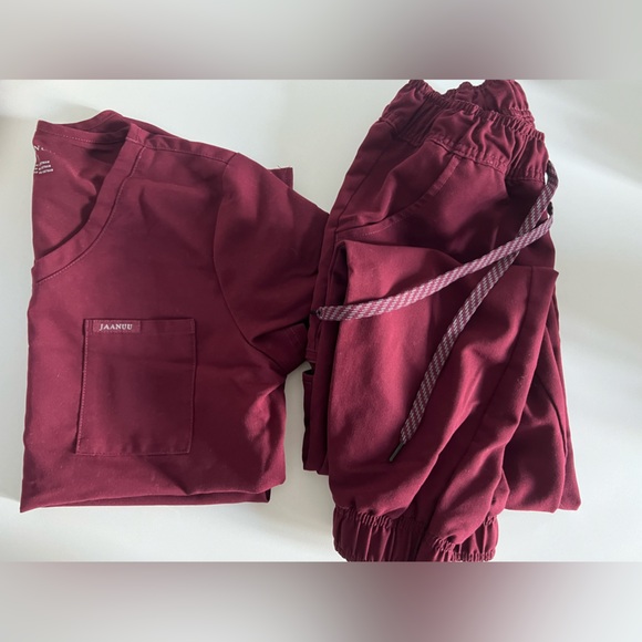 januu Other - Jaanuu Maroon Scrub set